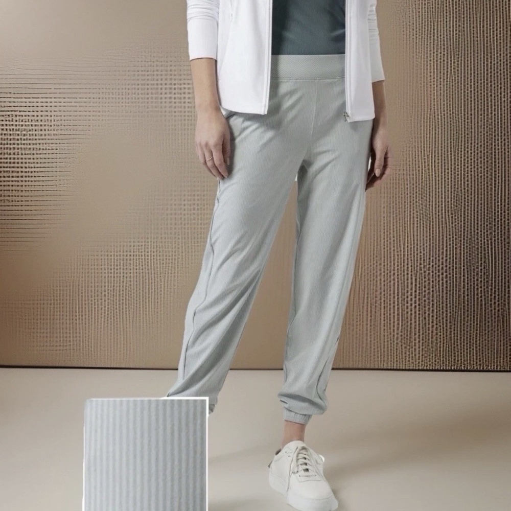 Athleta Light Gray Track Pants
